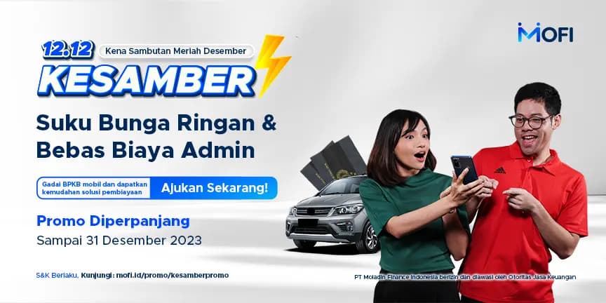 12.12 KESAMBER (Kena Sambutan Meriah Desember) Suku Bunga Ringan &#038; Bebas Biaya Admin