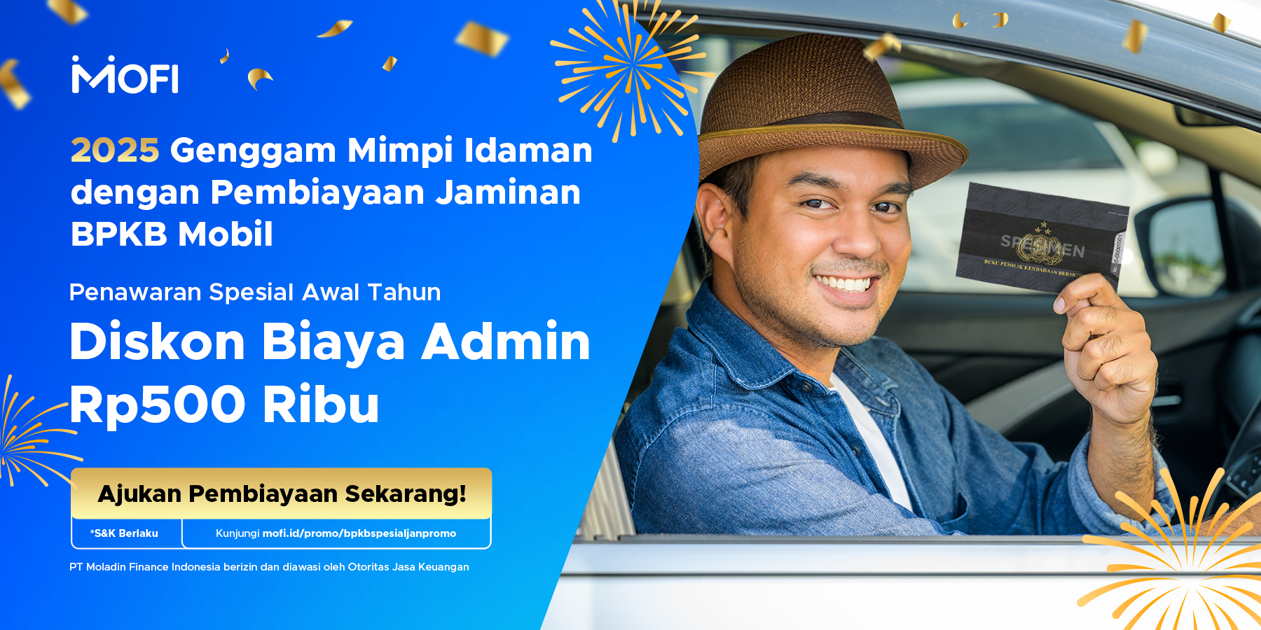 Promo Diskon Biaya Admin 500 Ribu Pembiayaan Jaminan BPKB Mobil